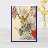 Fier de vous Soldat Carte Vintage (Fleur jaune)