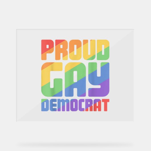 Fier Démocrate Gay Drôle LGBT (Recto)