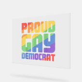 Fier Démocrate Gay Drôle LGBT (Angle)