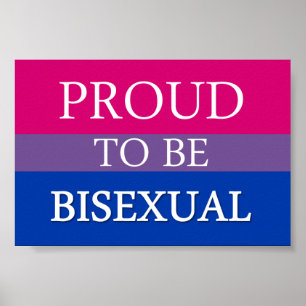 Fier d'être affiche bisexuelle