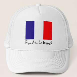 Fier d'être casquette français de boule de drapeau