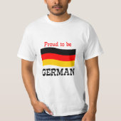 Fier d'être T-shirt allemand (Devant)
