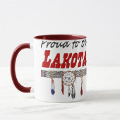 Fier d'être tasse de café de Lakota (Gauche)