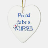 Fier d'être un ornement d'infirmière-Pendentif (Gauche)