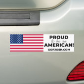 FIER d'être un Sticker de pare-chocs AMÉRICAIN (En voiture)