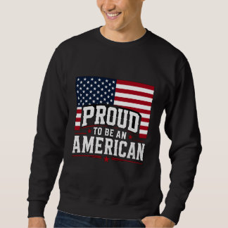 Fier d'être un sweatshirt patriotique américain dr