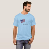 Fier d'être un T-shirt d'hommes américains (Devant entier)