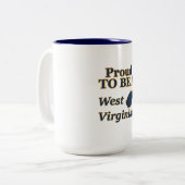 Fier d'être une Mug de Virginie Occidentale (Devant gauche)