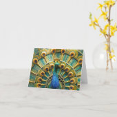 Fier en tant que cartes de note de paon (Fleur jaune)