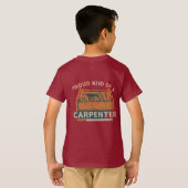 Fier enfant d'un T-shirt menuisier (Dos entier)