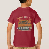 Fier enfant d'un T-shirt menuisier (Dos)