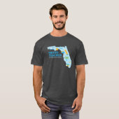 Fier enseignant FLVS, T-shirt Florida (Gris) (Devant entier)