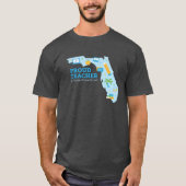 Fier enseignant FLVS, T-shirt Florida (Gris) (Devant)