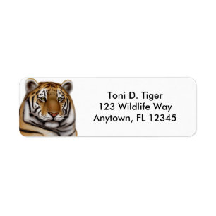 Fier Étiquette du tigre du Bengale