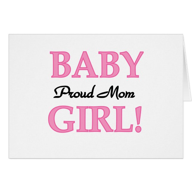 Fier Maman Baby Girl Tshirts et cadeaux (Devant horizontal)