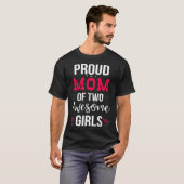 Fier Maman De Deux Filles Fantastiques T-shirt Fêt (Devant entier)