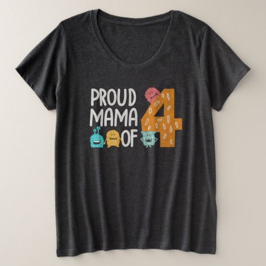 Fier maman des quatre (Design devant)