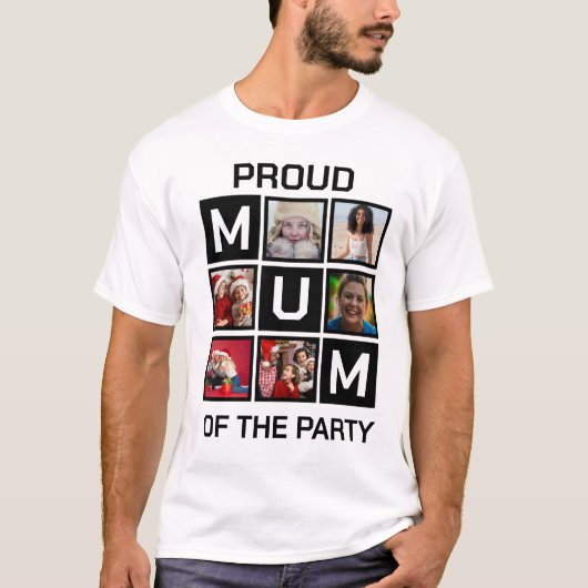 Fier maman du parti T-shirt (Devant)