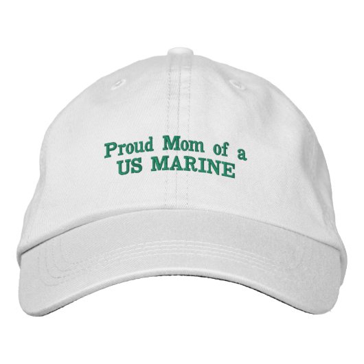 Fier maman d'un casquette brodé US MARINE (Devant)
