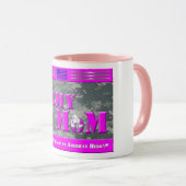 Fier maman d'un héros américain Mug cadeau (Devant droit)