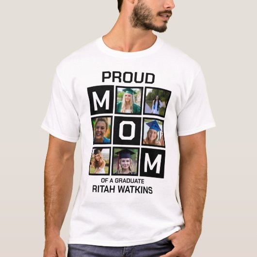 Fier maman d'un T-shirt diplômé (Devant)