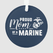 Fier maman d'une Marine - Blanc (dos)