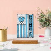 Fier Nouveau Papa Pieds de Bébé Drapeau Vector Des (Mariage)