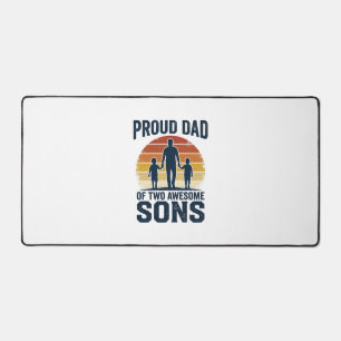 Fier papa de deux fils géniaux modèle de t-shirt v