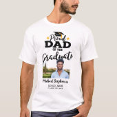 Fier papa du nom de la photo du diplômé T-shirt (Devant)