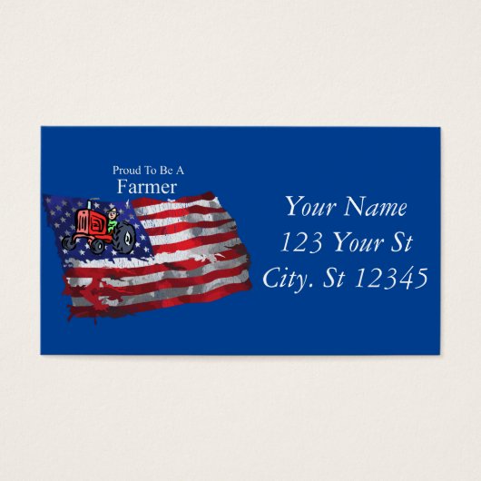 Fier paysan patriotique drapeau Thunder_Cove (Devant)