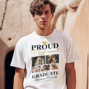 Fier petit ami du T-shirt Graduate