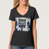 Fier T-shirt de maman de la police (Devant)