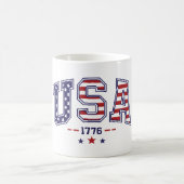Fier USA 1776 Mug avec Drapeau - Drôle cadeau de n (Centre)