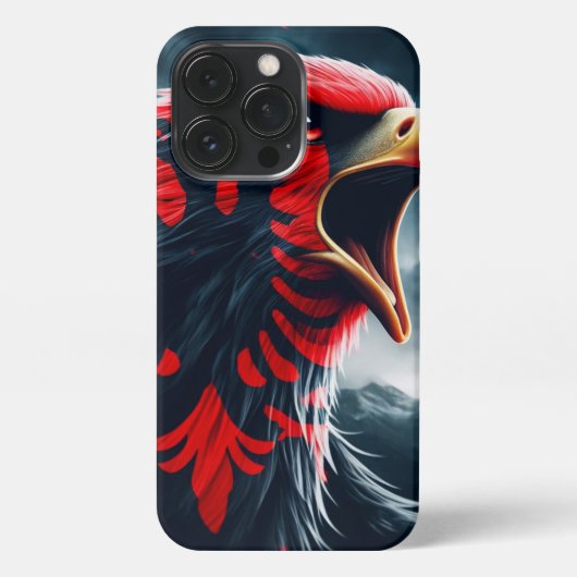 Fierce Albanese Eagle iPhone 13 Pro Hoesje iPhone Hoesje (Achterkant)