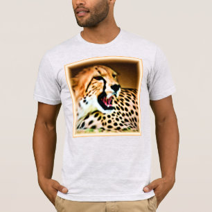 "Fierce and Fiery Cheetah Design" Bestel nu T-shirt