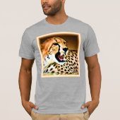 "Fierce and Fiery Cheetah Design" Bestel nu T-shirt (Voorkant)
