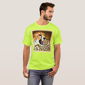 "Fierce and Fiery Cheetah Design" Bestel nu T-shirt (Voorkant volledig)