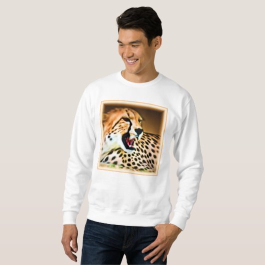"Fierce and Fiery Cheetah Design" Bestel nu Trui (Voorkant volledig)