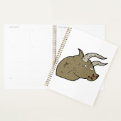 Fierce Angry Bull Head Rustic Wild Animal