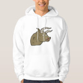 Fierce Angry Bull Head Rustieke Wilde Dier Hoodie (Voorkant)