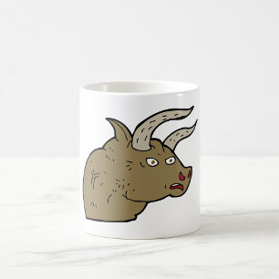 Fierce Angry Bull Head Rustieke Wilde Dier Koffiemok