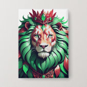 Fierce Animal King Premium Graphic Art P Button (Voorkant)