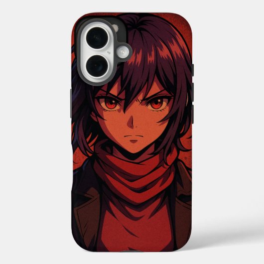 Fierce Anime Girl Telefoonhoes Case-Mate iPhone Case (Achterkant)