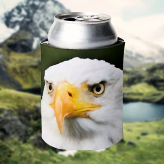 Fierce Bald Eagle Head Patriottische Koelbox Blikjeskoeler