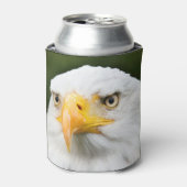 Fierce Bald Eagle Head Patriottische Koelbox Blikjeskoeler (Blikje Voorkant)