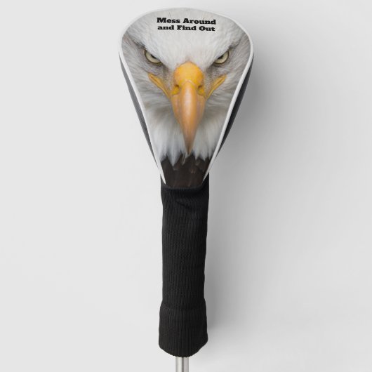 Fierce Bald Eagle komt erachter Golfheadcover (Voorkant)