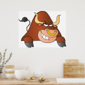 Fierce Bull Poster (Keuken)