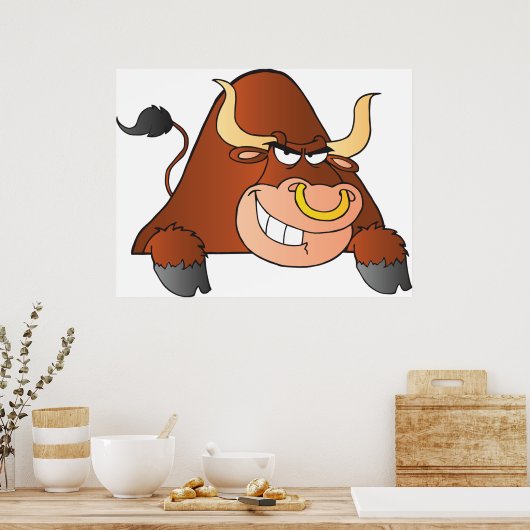 Fierce Bull Poster (Keuken)