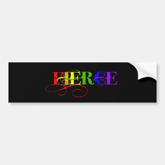 Fierce Bumpersticker (Voorkant)