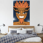 Fierce Canvas Afdruk (Insitu (Slaapkamer))